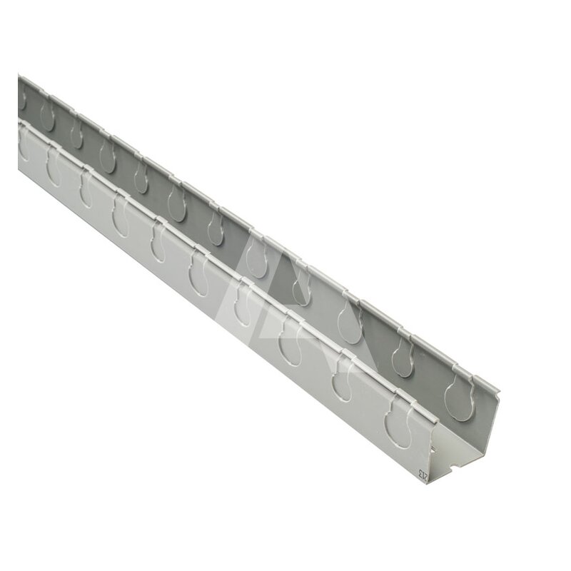 Korytko kablowe pełne perforowane TPD, 50x50x2000 mm, szare PVC, B08213