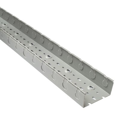 Korytko kablowe pełne perforowane TPD, 50x50x2000 mm, szare PVC, B08213