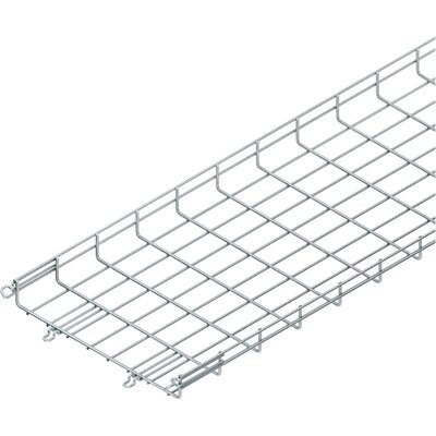 Korytko siatkowe MTC, łączone bezśrubowo, 54 x 400 x 3000, ocynk galwaniczny, MTC 54.400 V