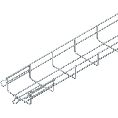 Korytko siatkowe MTC, łączone bezśrubowo, 54 x 100 x 4000, stal nierdzewna kwasoodporna, MTC 54.100 E4