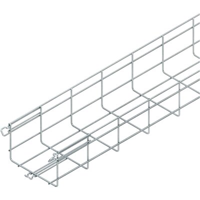 Korytko siatkowe, łączone bezśrubowo, 105x150x3000 mm, stal kwasoodporna, MTC 105.150 E4 - rysunek