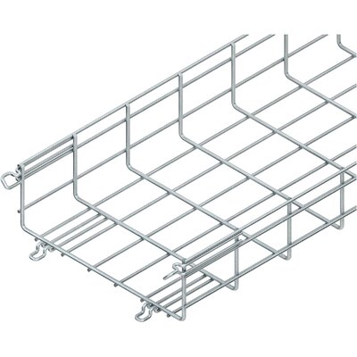 Korytko siatkowe, łączone bezśrubowo, 105x300x3000 mm, ocynk galwaniczny, MTC 105.300 V - rysunek