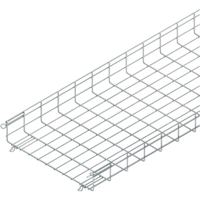 Korytko siatkowe, łączone bezśrubowo, 105x500x3000 mm, ocynk galwaniczny, MTC 105.500 V - rysunek