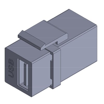 Gniazdo Keystone USB 3.0, 99204 - render