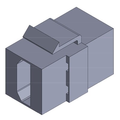 Gniazdo Keystone HDMI, 99205 - render