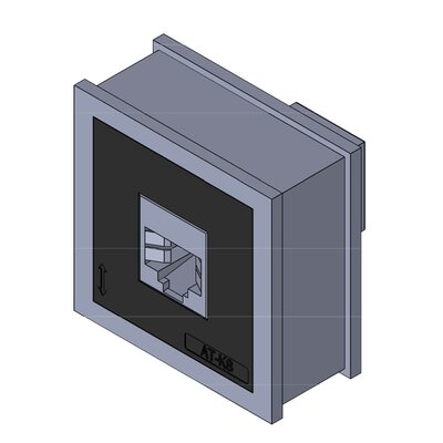 Moduł uszczelniający AT-KS-CAT6, z gniazdem Keystone, 39970 - render