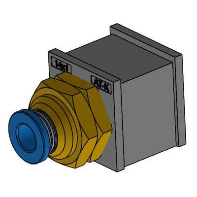 Moduł uszczelniający AT-K-M14x1,0, z pneumatycznym złączem grodziowym D6, 39972 - render