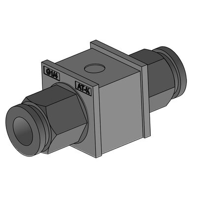 Moduł uszczelniający AT-K-Z 1/4", z pneumatycznym złączem grodziowym D8, 39973 - render