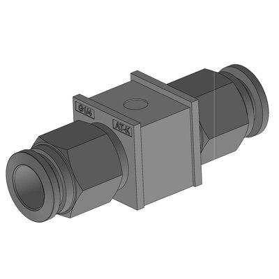 Moduł uszczelniający AT-K-Z 1/4", z pneumatycznym złączem grodziowym D10, 39974 - render