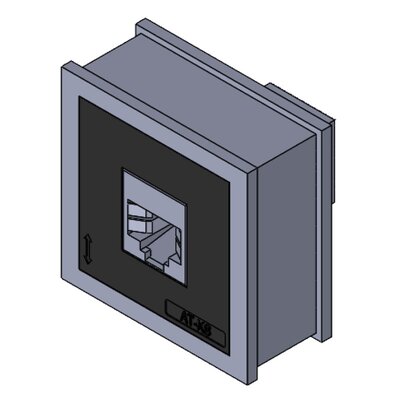 Moduł uszczelniający AT-KS-CAT7, z gniazdem Keystone, 39983 - render