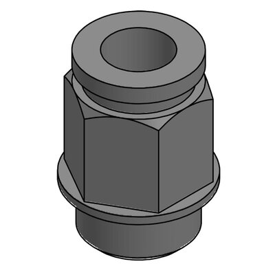Złącze grodziowe D8, BSP 1/4", 99227 - render