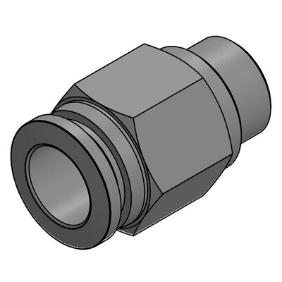 Złącze grodziowe D10, BSP 1/4", 99228 - render