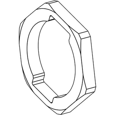 Nakrętka do złączy Sub-D25 45108 - schemat
