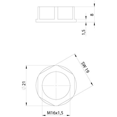 Nakrętka dzielona GMT, GMT 16, gwint M16x1,5, 31105