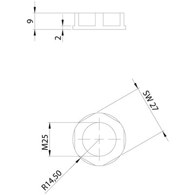 Nakrętka dzielona GMT, GMT 20, gwint M20x1,5, 31110