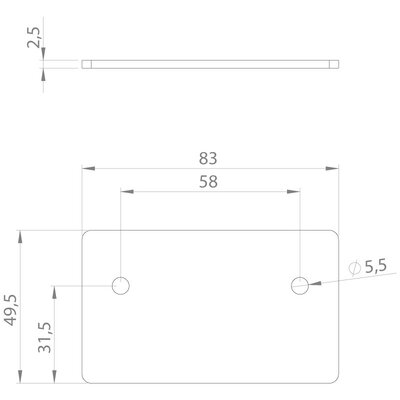 Uszczelka ogniowa do przepustu kablowego IFPS, IFPS-E2, 83x112x2,5 mm, 99307