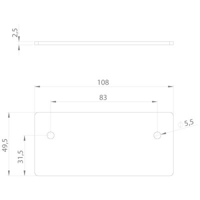 Uszczelka ogniowa do przepustu kablowego IFPS, IFPS-E3, 108x49,5x2,5 mm, 99308