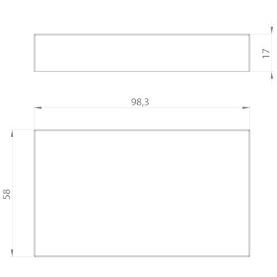 Zaślepka do ramki zatrzaskowej BPK-SNAP, BPK-SNAP 10, 98x58x17 mm, 42004