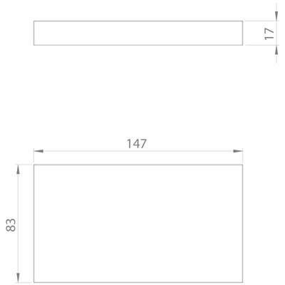 Zaślepka do ramki zatrzaskowej BPK-SNAP, BPK-SNAP-24-E, 147x83x17 mm, 42008