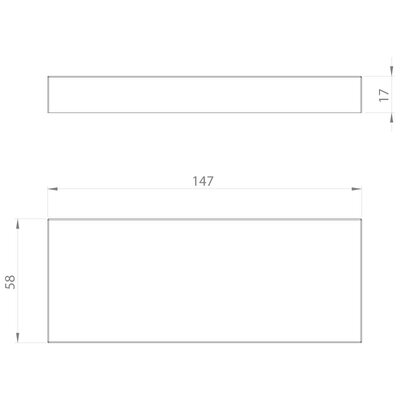 Zaślepka do ramki zatrzaskowej BPK-SNAP, BPK-SNAP 24, 147x58x17 mm, 42017
