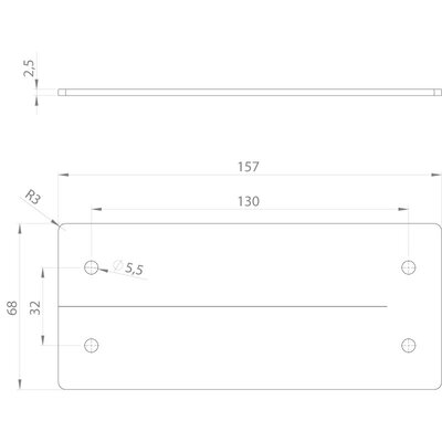 Uszczelka ogniowa do przepustu kablowego IFPS, IFPS 24, 157x68x2,5 mm, 99300