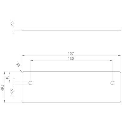 Uszczelka ogniowa do przepustu kablowego IFPS, IFPS-E5, 157x49,5x2,5 mm, 99302