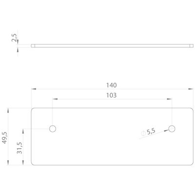 Uszczelka ogniowa do przepustu kablowego IFPS, IFPS-E4, 140x49,5x2,5 mm, 99309