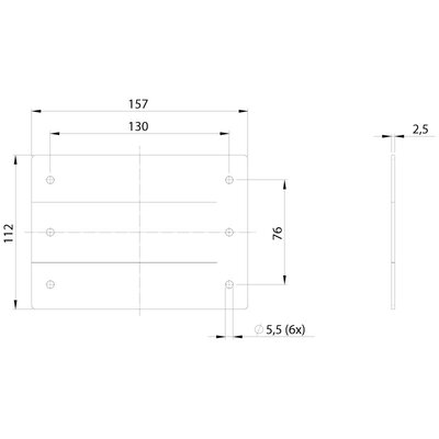 Uszczelka ogniowa do przepustu kablowego IFPS, IFPS 24-MT, 157x49,5x2,5 mm, 99312