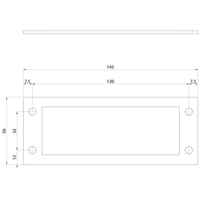 Uszczelka przewodząca EMC-KEL-U 24, EMC gasket 24, 145x56x2,5 mm, 98047