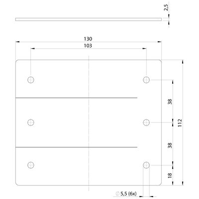 Uszczelka ogniowa do przepustu kablowego IFPS, IFPS 16-MT, 130x112x2,5 mm, 99314