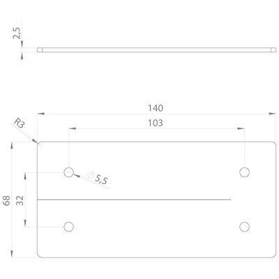 Uszczelka ogniowa do przepustu kablowego IFPS, IFPS 16, 140x68x2,5 mm, 99301