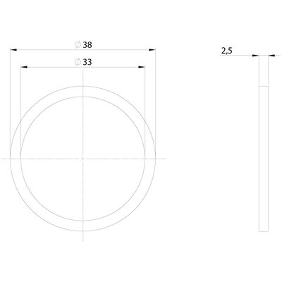 Uszczelka przewodząca EMC-KVT-DS 32, EMC gasket 32, gwint M63x1,5, 99555