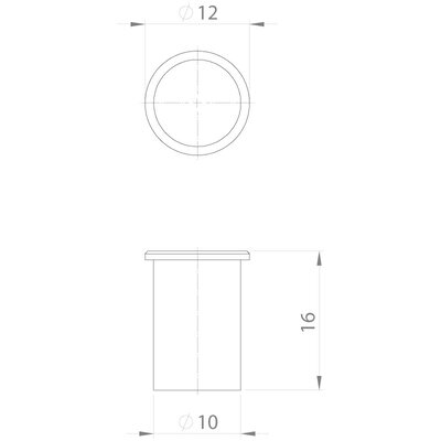 Zatyczka Hygienic Design ST-B-HD, ST-B-HD 10, średnica 10 mm, 70501