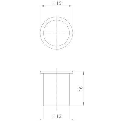 Zatyczka Hygienic Design ST-B-HD, ST-B-HD 12, średnica 12 mm, 70502