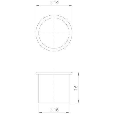 Zatyczka Hygienic Design ST-B-HD, ST-B-HD 16, średnica 16 mm, 70503