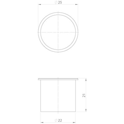 Zatyczka Hygienic Design ST-B-HD, ST-B-HD 22, średnica 22 mm, 70504