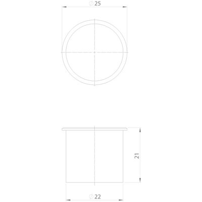 Zatyczka Hygienic Design wykrywalna ST-B-HDD, ST-B-HDD 22, średnica 22 mm, 70624