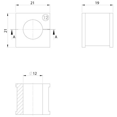 Moduł uszczelniający EMC-KT mały, EMC-KT 12, z otworem 1x12-13 mm, 99469