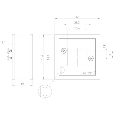 Adapter do systemów złączy PushPull, AT-PP, AT-PP, 39961