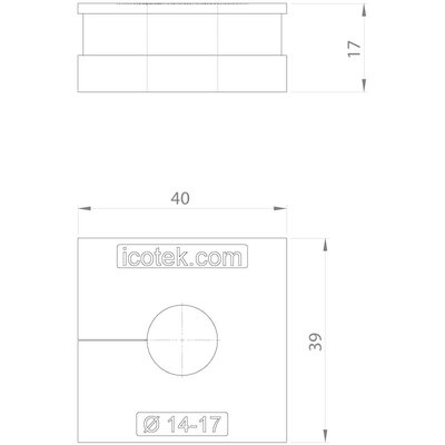 Moduł uszczelniający QTMB, QTMB 14-17, 1x14-17 mm, wielozakresowy, 42515