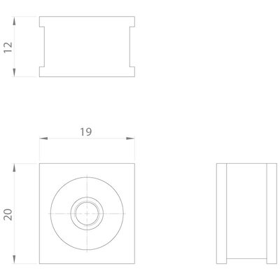 Moduł uszczelniający, QT-AT-K-M, QT-AT-K-M M5 × 0.5, z gwintem, 42604