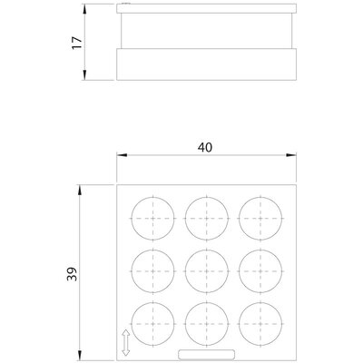 Moduł uszczelniający QT-DT duży, QT-DT 11, z otworami 9x1-9,5 mm, 42559