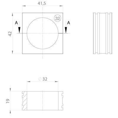 Moduł uszczelniający EMC-KT duży, EMC-KT 32, z otworem 1x32-33 mm, 99491