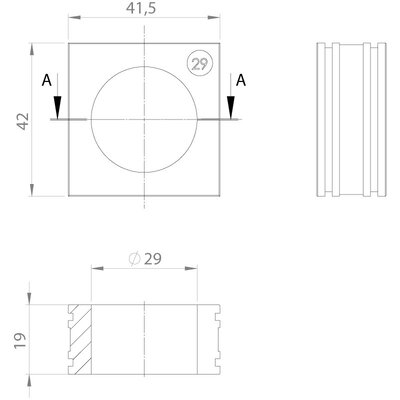 Moduł uszczelniający EMC-KT duży, EMC-KT 29, z otworem 1x29-30 mm, 99488