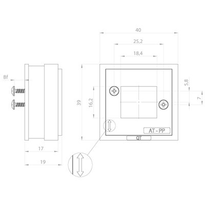 Adapter do systemów złączy PushPull QT-AT-PP, QT-AT-PP, 42602