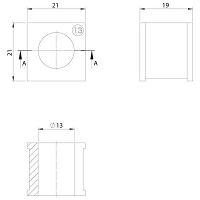 Moduł uszczelniający EMC-KT mały, EMC-KT 13, z otworem 1x13-14 mm, 99470