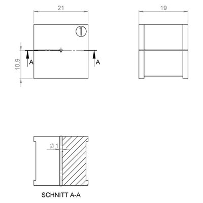 Moduł uszczelniający KT-BL 1,  70101 - schemat