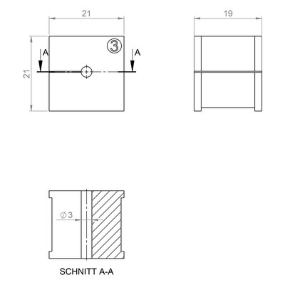 Moduł uszczelniający KT-BL 3,  70103 - schemat