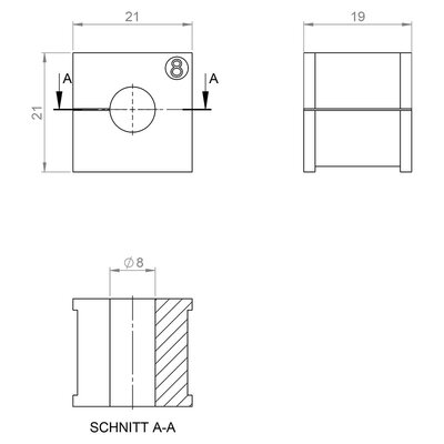 Moduł uszczelniający KT-BL 8,  70108 - schemat