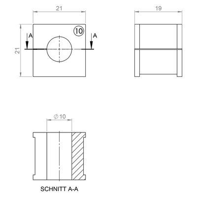 Moduł uszczelniający KT-BL 10,  70110 - schemat